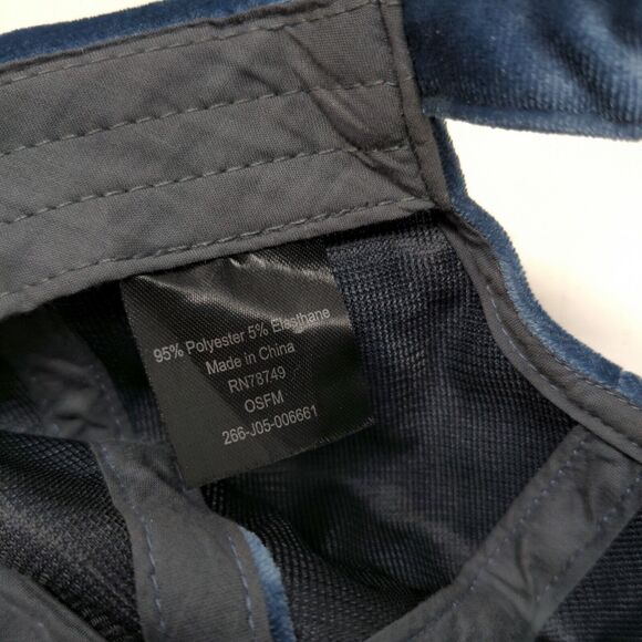 Unbranded Men's Slideback Hat Velour Size OSFM Polyester Blend Blank - Picture 7 of 7